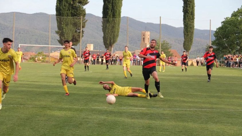 El PE Montagut, en un partit a casa davant la UE Castellfollit