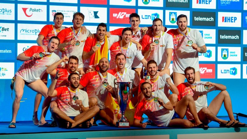 La selecció espanyola de waterpolo de Blai Mallarach, als Jocs Olímpics de París
