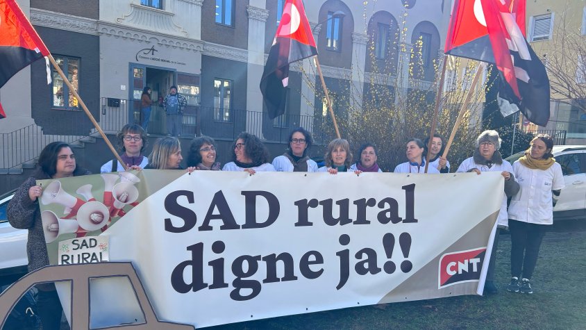 Les treballadores de Sumar a la Garrotxa reclamen millores en les seves condicions laborals