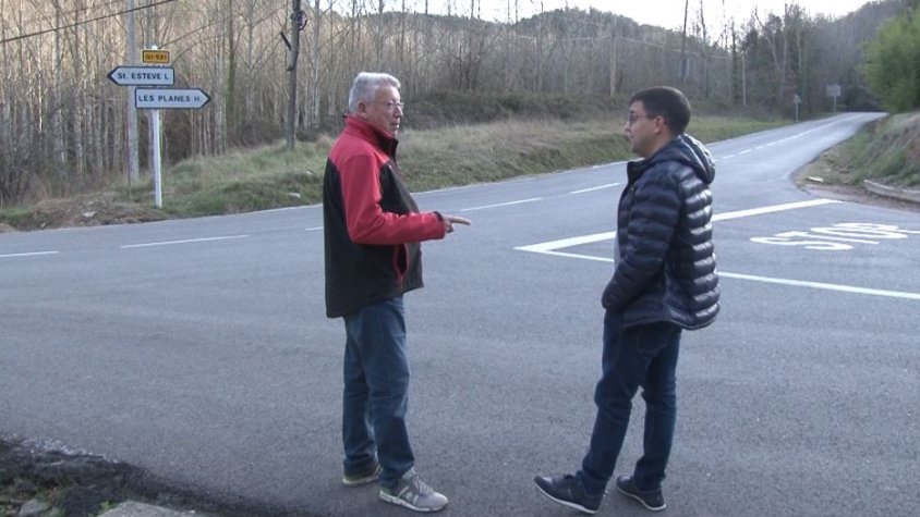 Els alcaldes de Sant Aniol de Finestres i les Planes d'Hostoles, decebuts de la resposta rebuda per part de la Generalitat per millorar la Gi-531