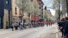 La Volta Catalunya passa per la Garrotxa enmig de la pluja