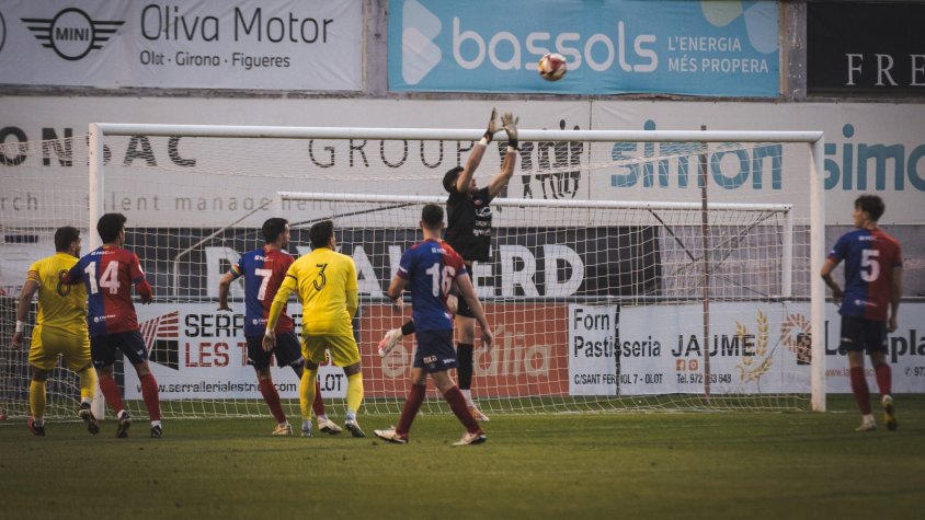 Albert Batalla, en el partit contra el Vilassar