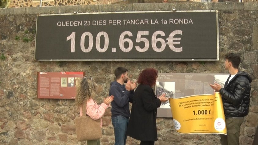Santa Pau ja disposa dels primers 100.000 euros per comprar el castell