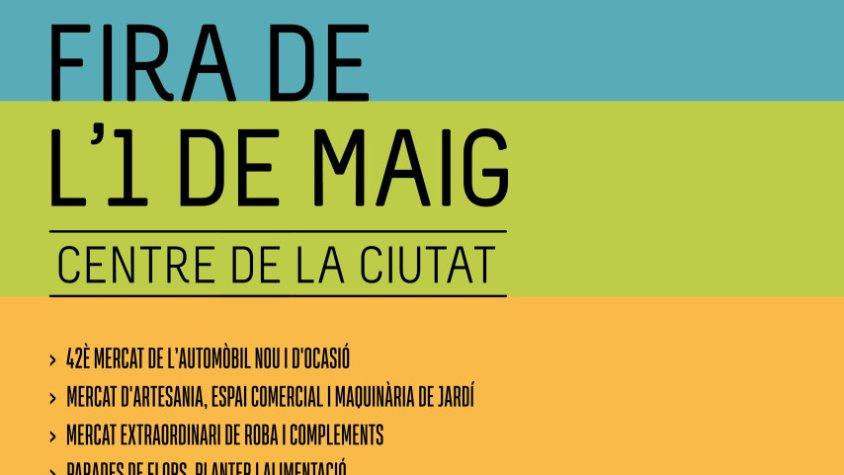 La Fira de l’1 de maig incrementa un 12% el nombre d’expositors respecte a l’any passat