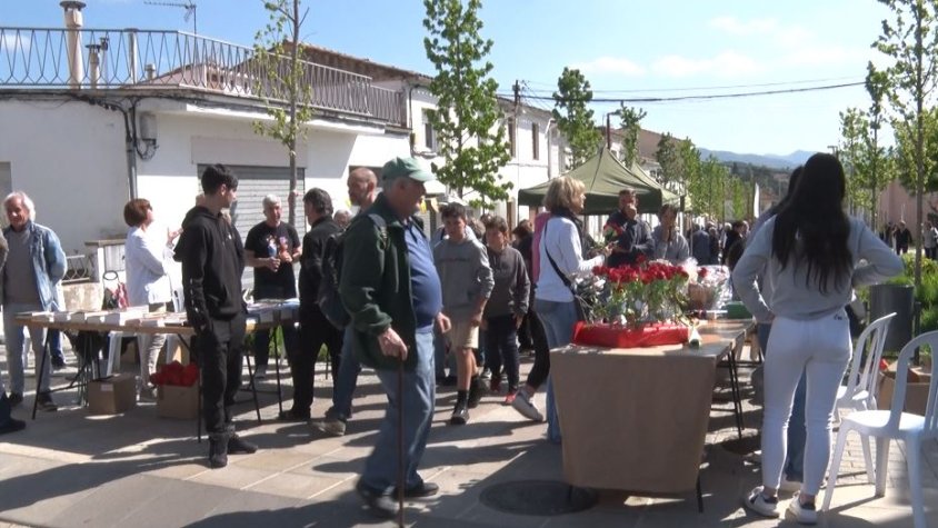 Gran èxit a la fira de Sant Jordi de les Planes d'Hostoles