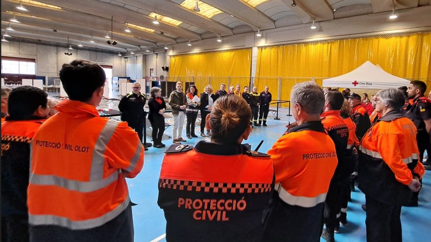 El simulacre d’emergències de Protecció Civil, tot un èxit