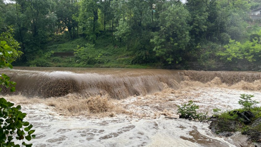 El riu Fluvià torna a baixar amb força anys després