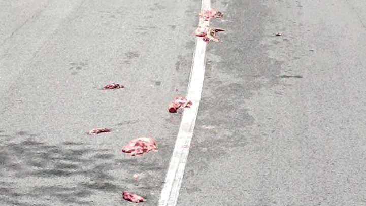 Sancionen el coductor d'un camió per perdre la càrrega a l'Av. Sant Jordi d'Olot