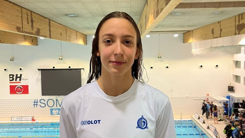 La garrotxina Berta Santos s’erigeix com una de les grans promeses de la natació velocista