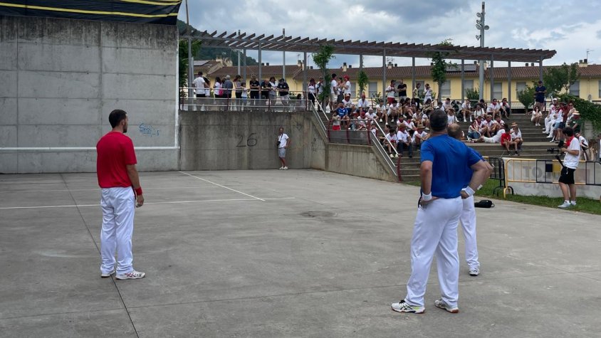 La pilota basca és una de les grans protagonistes de la festa de Sant Fermín de la Canya