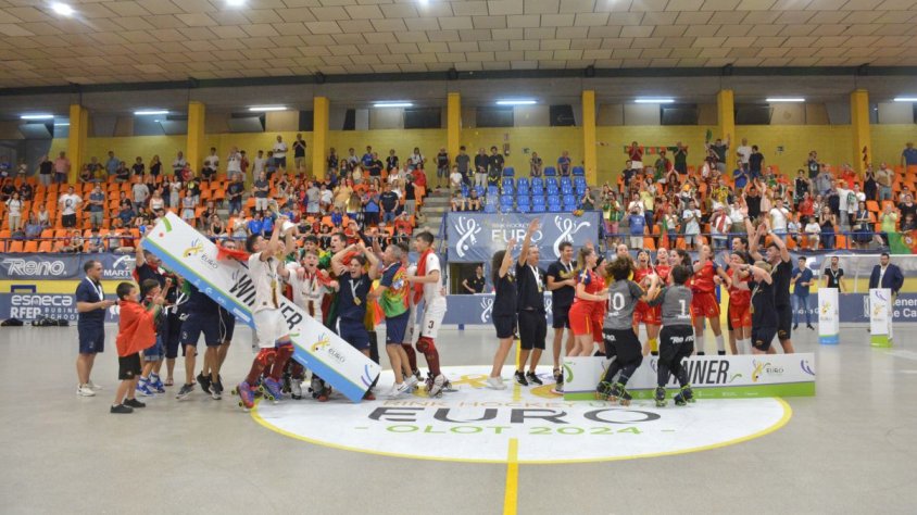 Portugal s’imposa en la categoria masculina i Espanya en la femenina en el campionat europeu sub-17 d’hoquei patins celebrat fins aquest cap de setmana a Olot