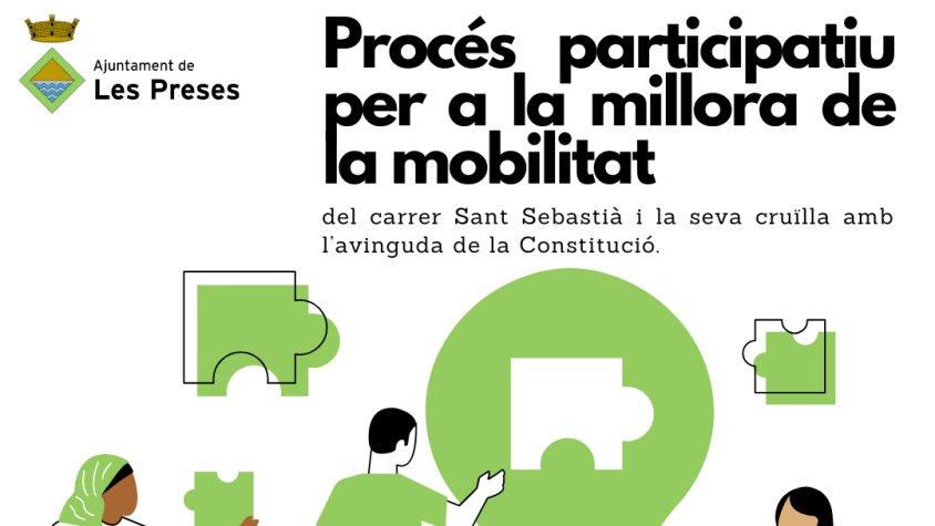 Les Preses inicia un procés participatiu per millorar l’accessibilitat i la mobilitat al carrer Sant Sebastià