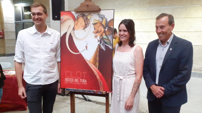El cartell de Festes del Tura 2024 pren com a protagonista un petit cap de lligamosques