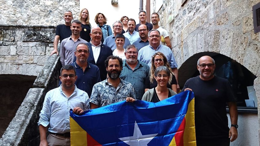 Els alcaldes garrotxins es reuneixen a Besalú per celebrar l’Acte Institucional de la Diada Nacional de Catalunya