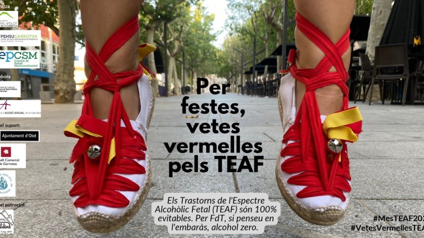 “Per festes, vetes vermelles pels TEAF”: la campanya per reduir el consum d’alcohol per Festes del Tura entre parelles que busquen un embaràs proper