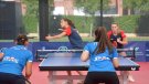 Les seleccions catalanes de tennis taula guanyen Itàlia al pavelló Pla de Llacs d’Olot