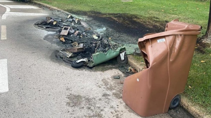 Detingut l’autor de la crema de diversos contenidors a la Canya