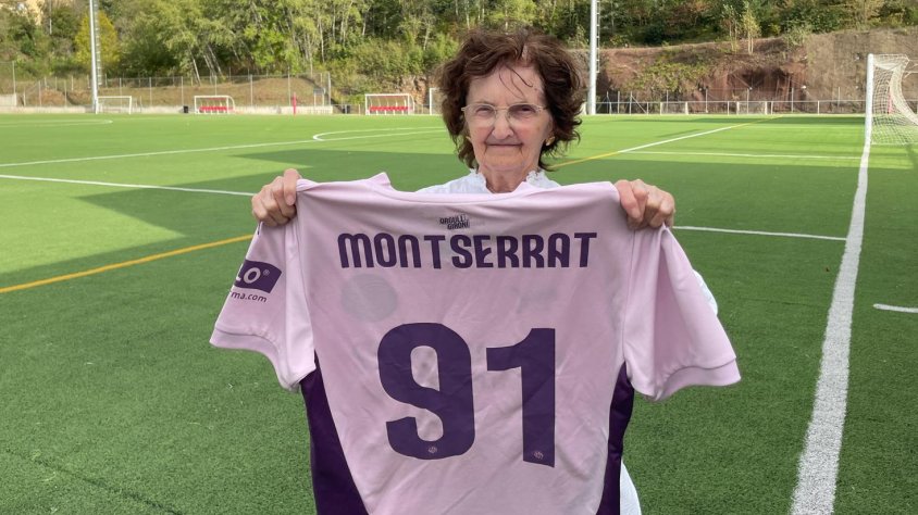 L’olotina Montserrat Nogareda és la sòcia amb més edat del Girona