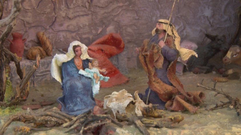 Miquel Duran: "M'agrada fer pessebres inspirats amb pobles de la comarca i col·locar-hi eines que cada dia s’utilitzen menys i s'estan oblidant"