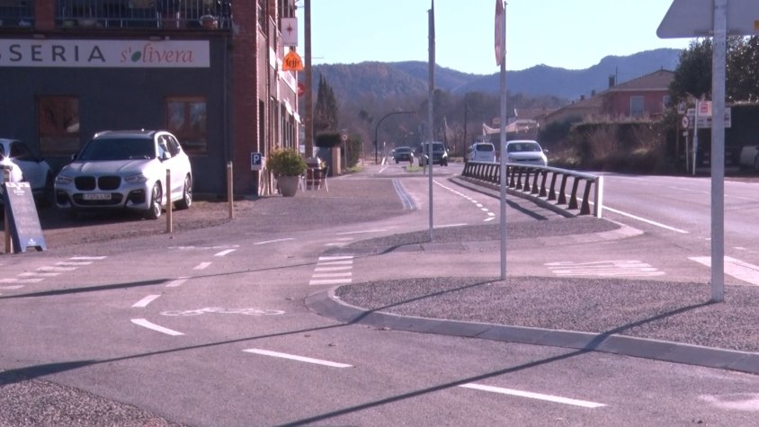 Finalitzen les obres de la nova via per a ciclistes i vianants entre Olot i Santa Pau