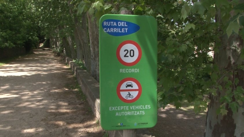 Es faran millores al ferm del tram de via verda que va de les Fonts de Sant Roc a l’estadi d’atletisme
