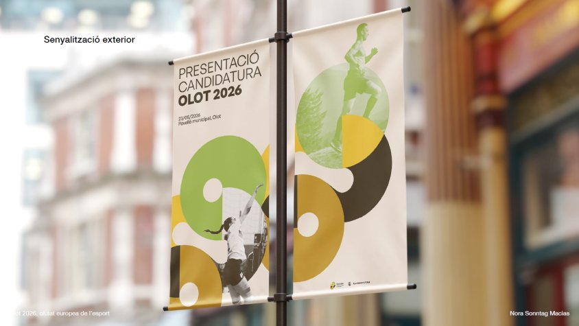 La candidatura d’Olot a Ciutat Europea de l’Esport 2026 ja té la seva imatge oficial