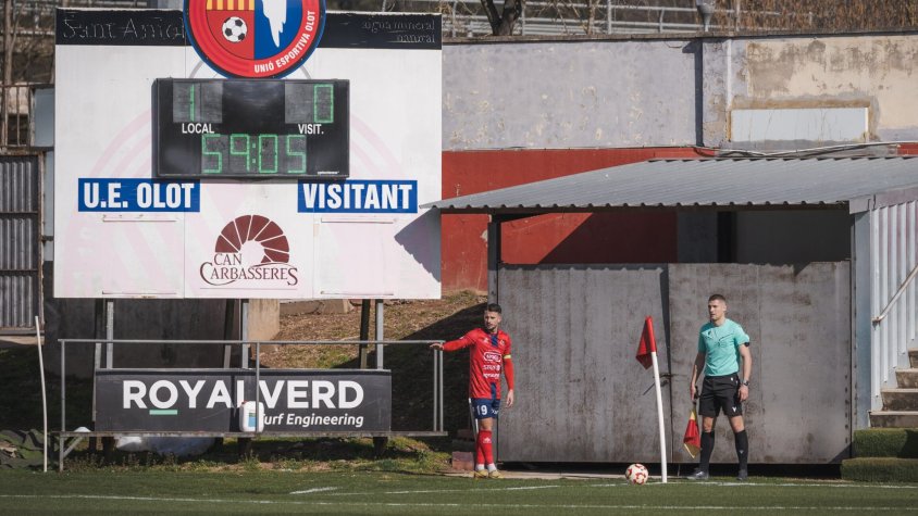 La Unió Esportiva Olot prepara un partit clau contra el Cornellà