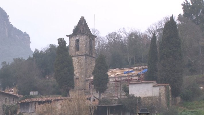 Les obres de millora a l’església de Sant Aniol de Finestres estan a punt de ser completades