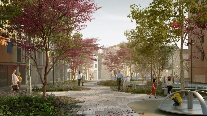 Comencen els treballs de millora del passeig de la Muralla