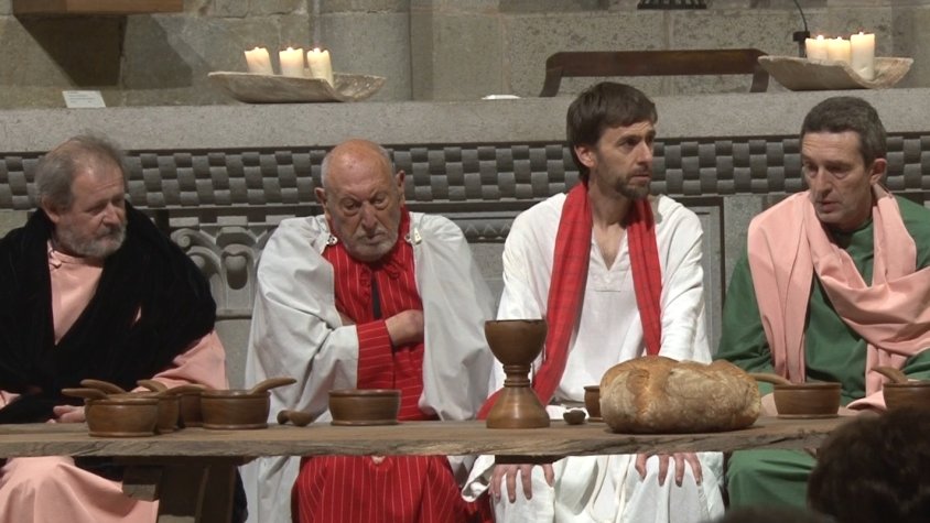 ‘La Cena’ a Sant Esteve d’en Bas, una obra de teatre del segle XIV