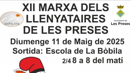 La solidaritat agafa protagonisme amb la dotzena edició de la Marxa de Llenyataires de les Preses