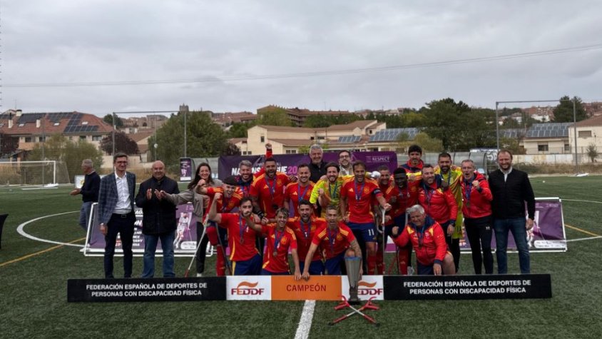 El jugador garrotxí Zac aconsegueix l’ascens a la Lliga de Nacions A amb la selecció espanyola de futbol per amputats