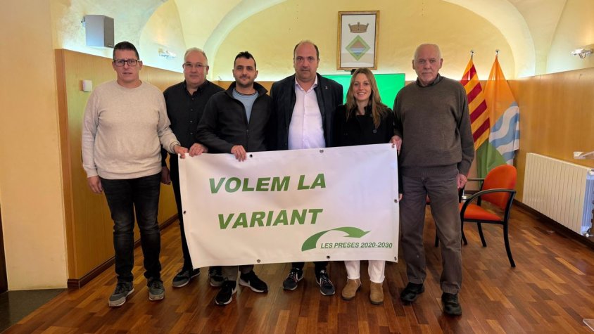L’Ajuntament de les Preses, l’APEU i l’Associació les Preses 2020-2030 avalen el traçat de la variant i esperen que les obres comencin com més aviat millor