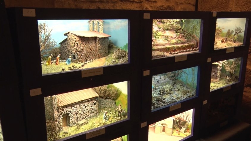 L’Alta Garrotxa en miniatura omple l’església vella de Castellfollit de la Roca