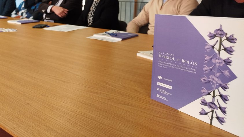 El llibre ‘el Llegat d’Oriol de Bolòs’ difon el traspàs científic del botànic olotí