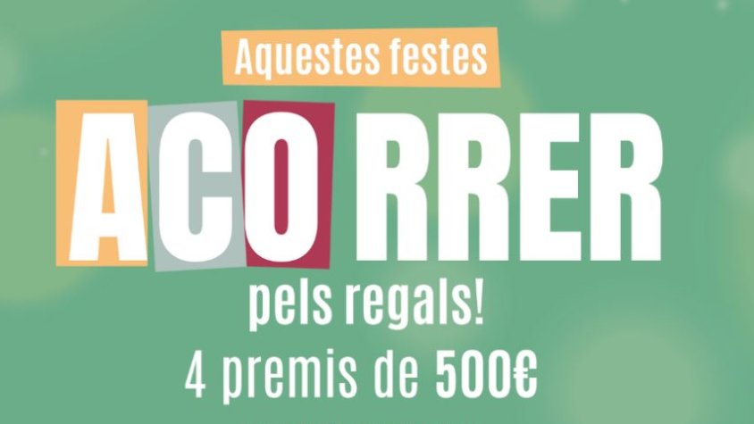 L'ACO organitza un sorteig amb 4 premis de 500 € per aquestes festes de Nadal