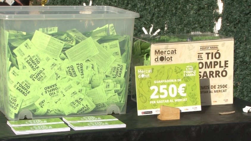 2.000 euros en premis a la campanya de la Plaça Mercat ‘Aquest Nadal el tió t’omple el sarró’