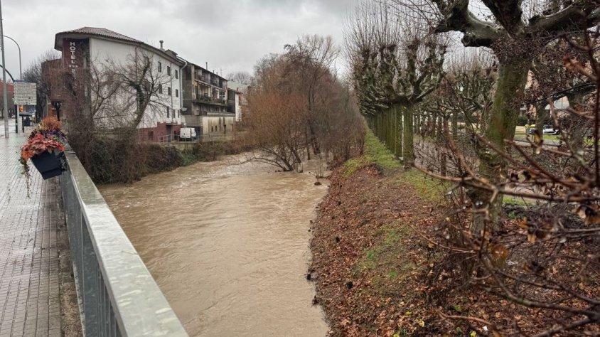S’acaba la llevantada a la Garrotxa després de tres dies de pluges intenses i diverses incidències