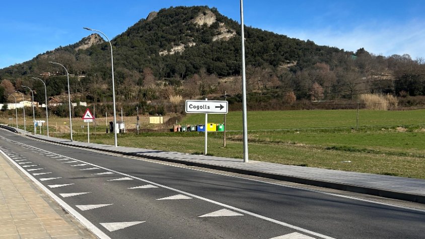 Pinten dents de drac per reduir la velocitat a la carretera de les Planes