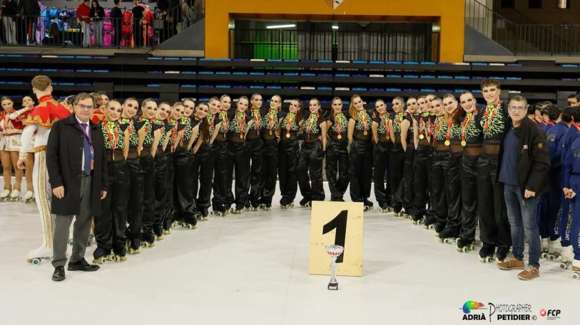 El grup de xou gran del CPA Olot campió de Catalunya