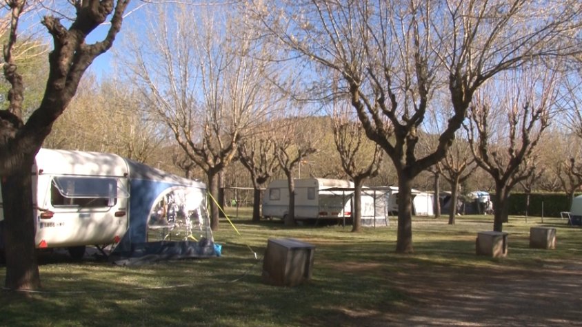 Els càmpings garrotxins esperen completar una bona Setmana Santa mirant, de reüll, el temps