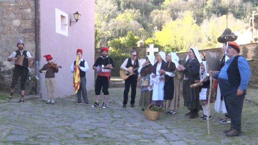 Les caramelles també són protagonistes a Riudaura durant la Setmana Santa