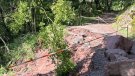 L’Ajuntament de la Vall d’en Bas treballa per trobar una solució a una esllavissada a Sant Privat que ha deixat l’accés tallat amb vehicles a veïns de diverses cases