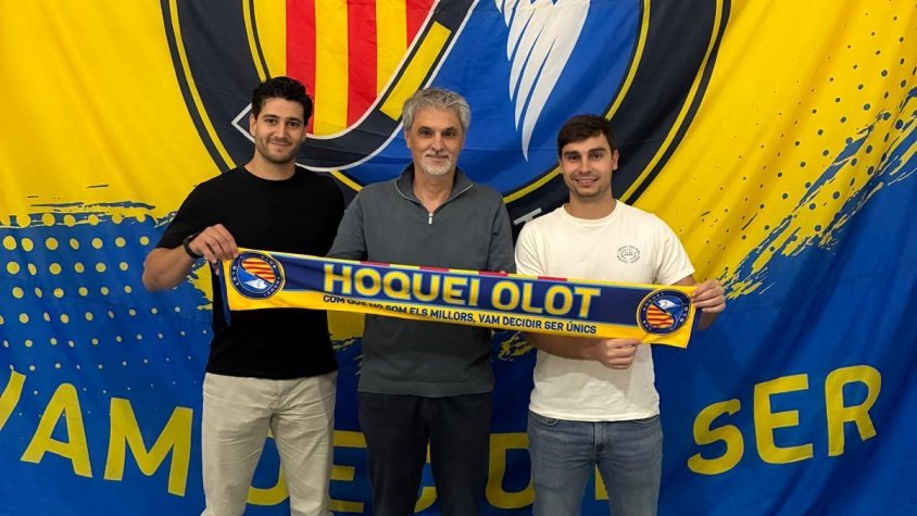 Arnau Saladrigues i Jaume Bartés s’incorporen a l’Hoquei Olot