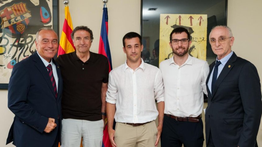 La Unió Esportiva Olot i el FC Barcelona signen un nou conveni de col·laboració
